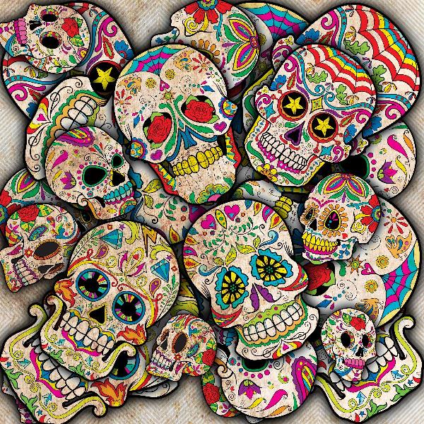 Sugar Skull Collage
