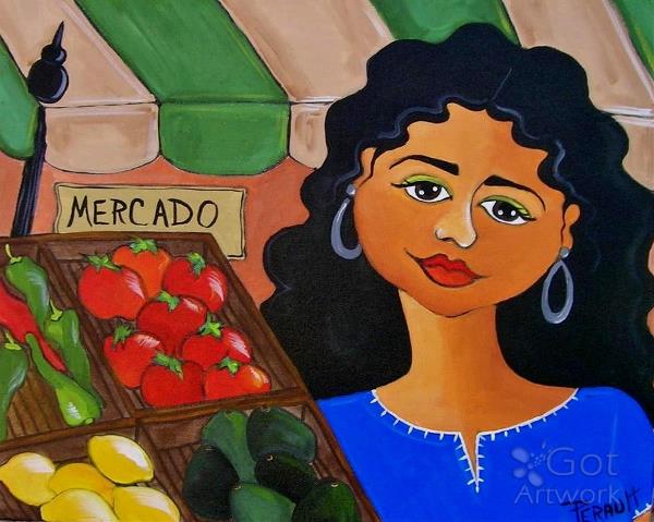 Selling At The Mercado