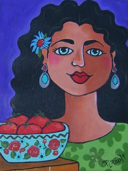 Senorita With Tomato