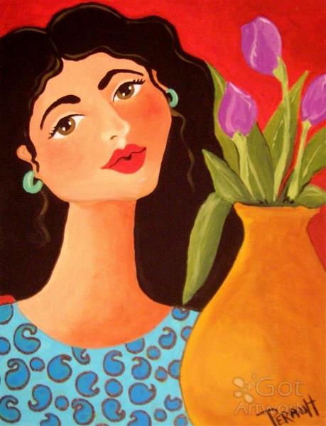 Oly And Tulips