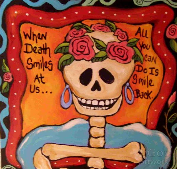 When Death Smiles Painting By Carol Perault - gotartwork.com