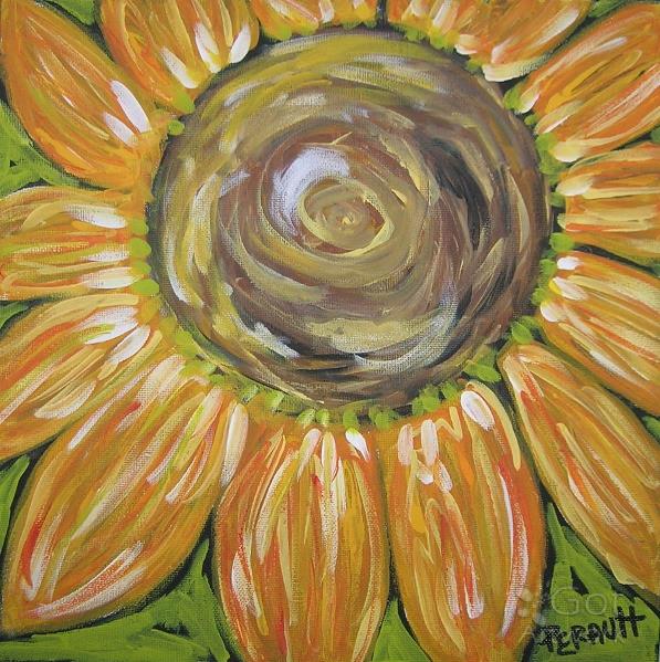 Sunflower Swirl In Golds