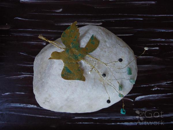 Bronze Bird Brooch
