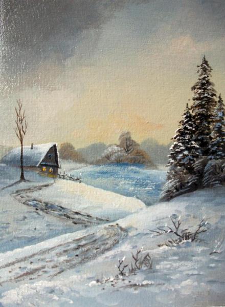 Fir Trees Winter Landscape