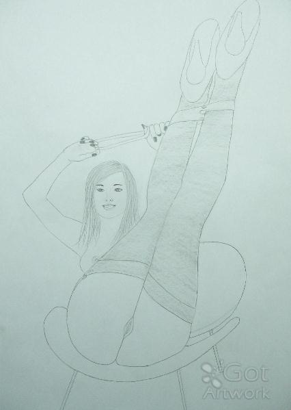Girl On A Chair