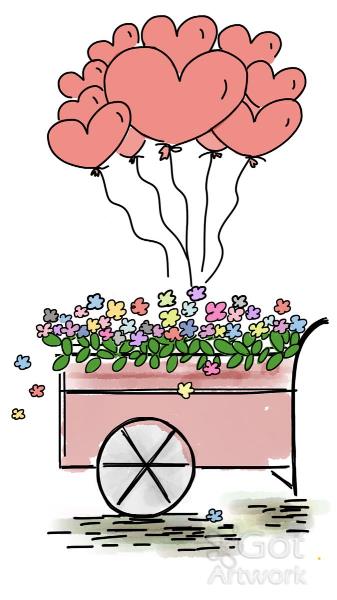 Balloons And Flowers