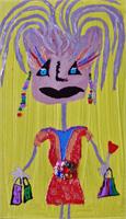 Bag LAdy As Framed Poster