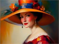 Lady With Big Hat
