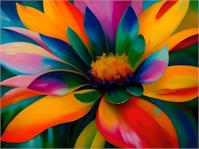 Colorful Vibrant Tropical Flower