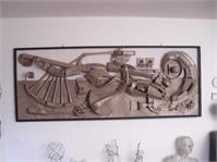 Recycled Relief Sculpture