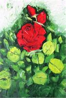 Red Rose Ikebana.