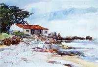17 Mile Drive Near Point Joe As Framed Poster