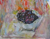 Still Life Withe Grape As Greeting Card