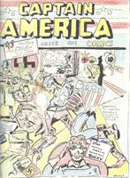 Captain America Versus Hitler Famous Retro Cover Comic Art