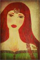 Brighid Celtic Goddess As Framed Poster