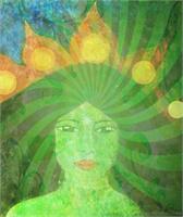 Green Tara Goddess As Framed Poster
