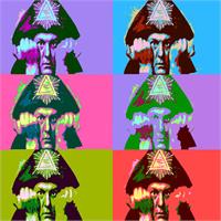 Aleister Crowley Pop Art As Poster