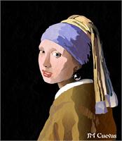 Copia Muchacha De La Perla De Jan Vermeer
