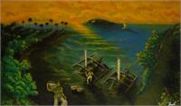 L0011 “Panorama Of The Beach In Java“ By Im S
