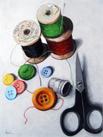 Sewing Memories - Realistic Still Life