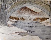 Misty Morning On The Brandywine As Framed Poster