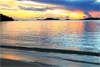 Shimmering Sunset Seascape St Thomas Virgin Islands Photograph By Roupen Baker As Framed Poster