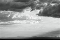 Storm Clouds Gather Over The Desert Black And White Photograph Mohave Desert Arizona By Roupen Baker As Framed Poster