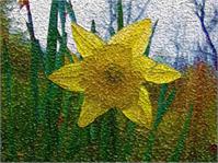 Yellow Flower Stained Glass