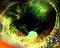 Hurricane Eye Abstract Wave As Framed Poster