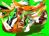 Green Envy As Framed Poster