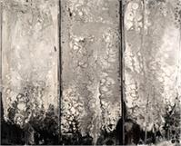 Molten Silver ( Triptych) As Greeting Card