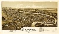 Aerial View Of Sharpsville, Pennsylvania (1901)
