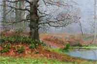 Autumn Scene With Oak
