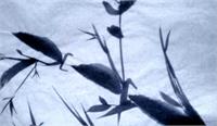 Japanese Water Birds As Greeting Card