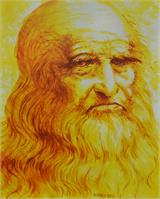 Leonardo Da Vinci As Framed Poster
