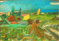 Sumptuous Globs Of Colour Outdoor Painting From Nature And Architecture (Lemba Cyprus, Plein Air Painting)
