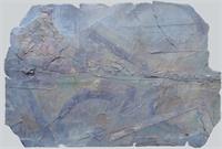 Dynamic Traces On Blue-Grey Relic (Transformed Landscape: Cwmorthin/ North Wales' Scarred History Submerged And Glimpsed)