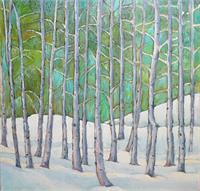 Aspen Forest As Greeting Card