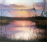 Nyandom`s Sunset As Greeting Card