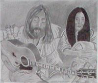 John And Yoko As Framed Poster