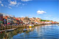 Photograph Of Whitby Harbour In Yorkshire, England As Framed Poster