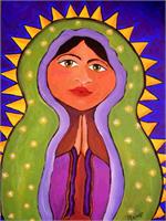 Golden Rays Madonna As Framed Poster