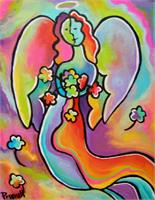 Flower Angel 4 As Framed Poster