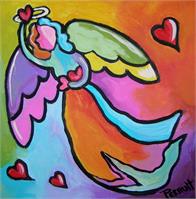Heart Angel 5 As Framed Poster