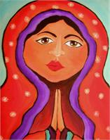 Red Madonna In Prayer