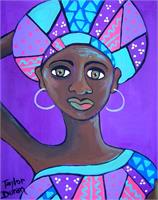 Purple Tribal As Framed Poster