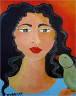 Diva And Pretty Bird As Framed Poster