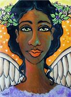 My Green Eyed Angel As Framed Poster