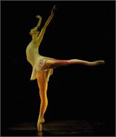Ballet Dancer As Greeting Card