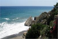 Coast Of Nerja As Greeting Card